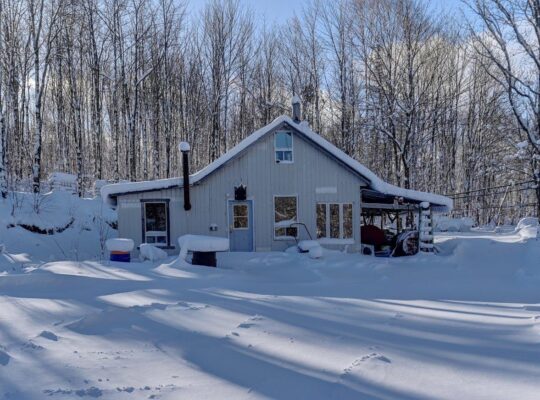 Audet (Estrie) : Domaine de 152 acres, érablière