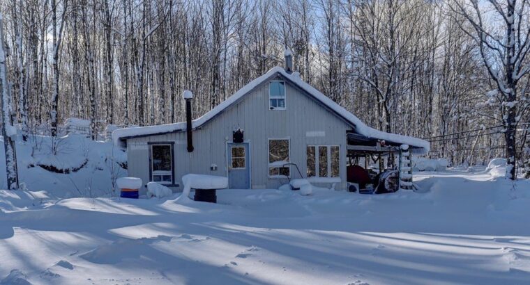 Audet (Estrie) : Domaine de 152 acres, érablière