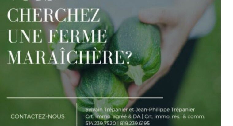 Cherchez-vous une ferme maraîch...