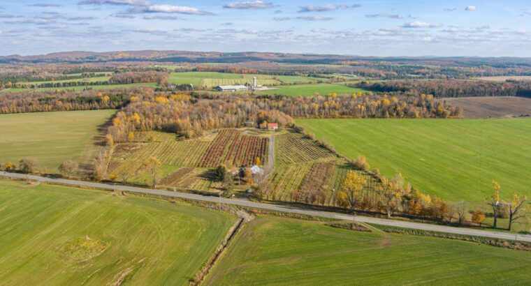 Hatley Domaine 30 acres, maison et bâtiments