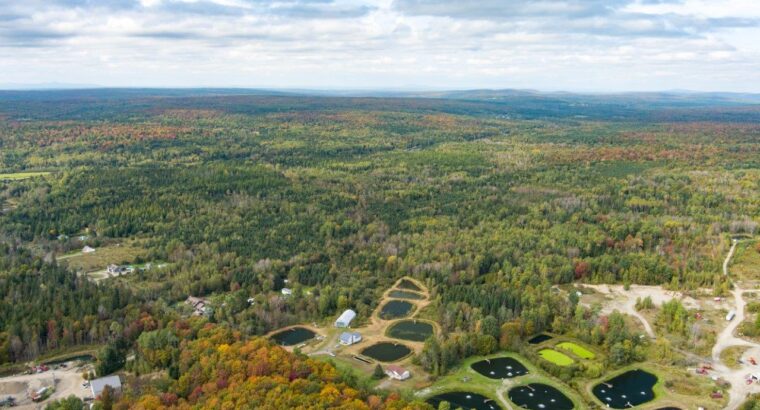 Hampden domaine de 111 acres, étangs, maison
