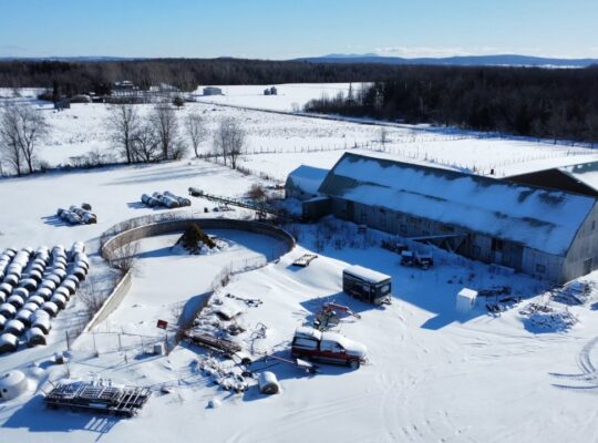Roxton (Montérégie) : Ferme 244 acres, étable