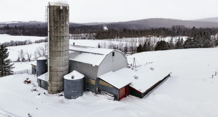 Valcourt (Estrie) : Fermette 98 ac av Maison