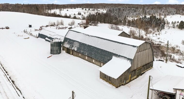 Bury (Estrie) : Ferme ovine et bovine 123 acres
