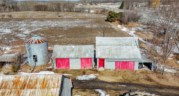 St-David (Montérégie) : Fermette – terre 30 acres