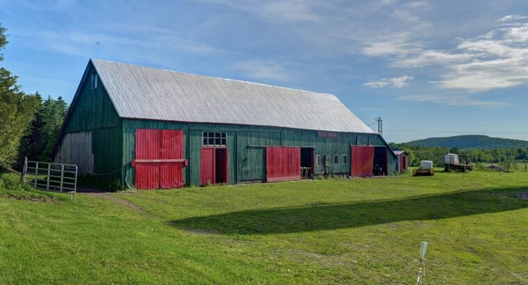 Valcourt (Estrie) :Fermette 98,41 acr avec maisson