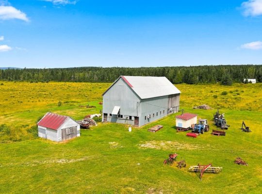 St-Adrien (Estrie) : Fermette 192 acr. maison 4 ch