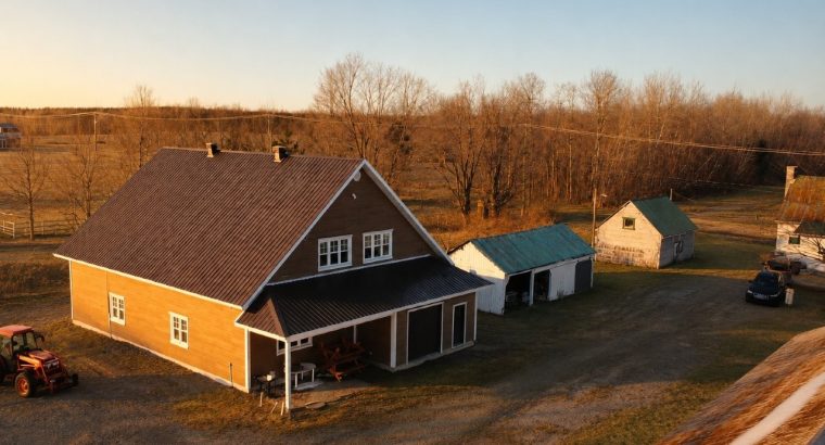 St-Sylvère (Centre-du-Québec) :Fermette +/- 5000m2
