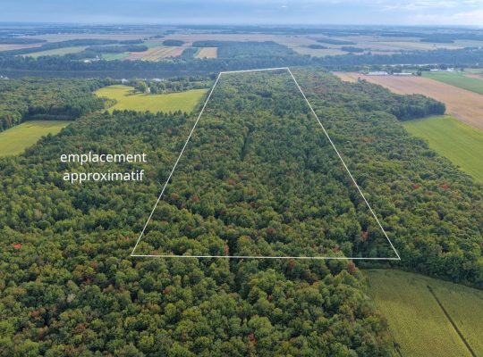 St-Elphège : Domaine de 76 acres, divers bâtiments