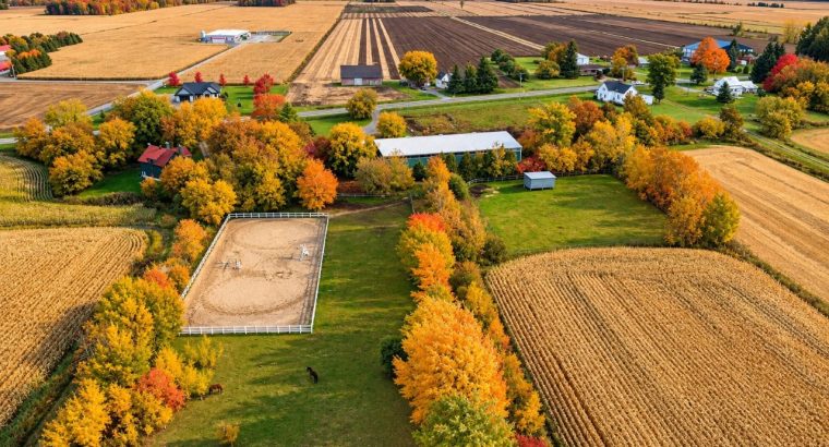 St-Dominique (Montérégie) : Centre équestre 102acr